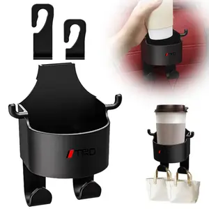 Universal car interior accessories, car seat headrest hook rack storage organizer with cup holder, automotive supplies, suitable for Toyota 4Runner TRD, Avalon TRD, Camry TRD, Hilux TRD, Land Cruiser TRD, Sequoia TRD, Tacoma TRD, Tundra TRD