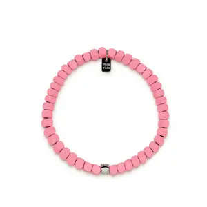 Coated Hematite Stretch Bracelet