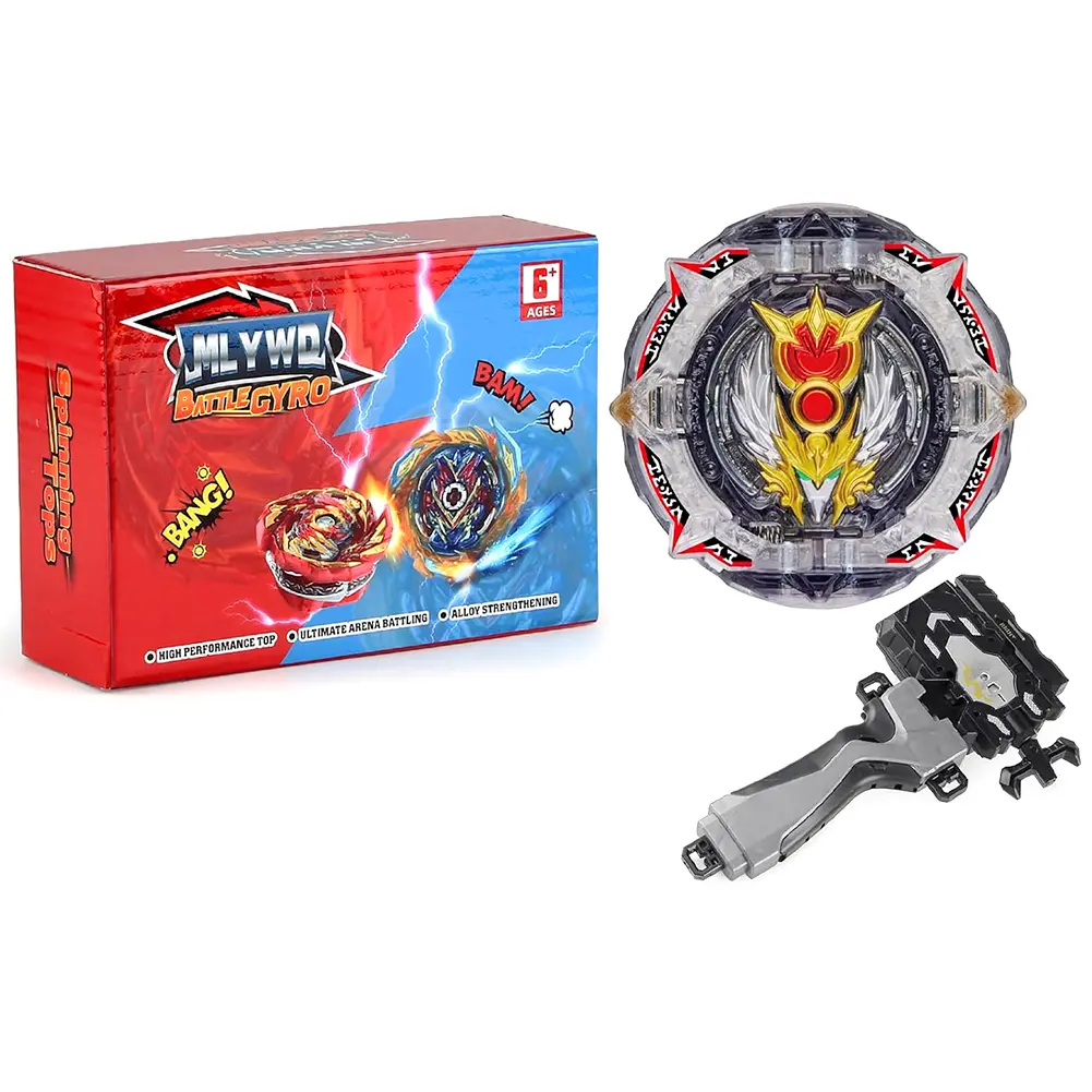 Bey Burst Battle Gyro Set, High Performance Spinning Top with Launcher & Arena, PVC-Free Toy for 6-8 Years Old Kids, Beyblade Gift