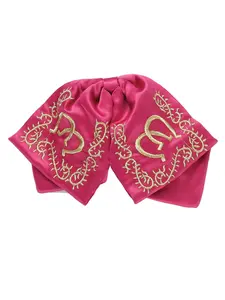 Kids  Mexican Charro Bow Tie 100% Polyester Fuchsia/Gold 601762