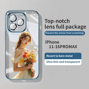 Phone cases with cute soft edge design compatible with iPhone 16 Pro Max case 2025, 15 Pro Max, 14, 13, 12, 11, lens protector and clear shell Cover Protection