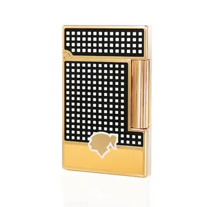Dupont Cohiba Lacquer Gold Engraved Luxury Lighter (NO FUEL) Profect GIFT for father gift for him