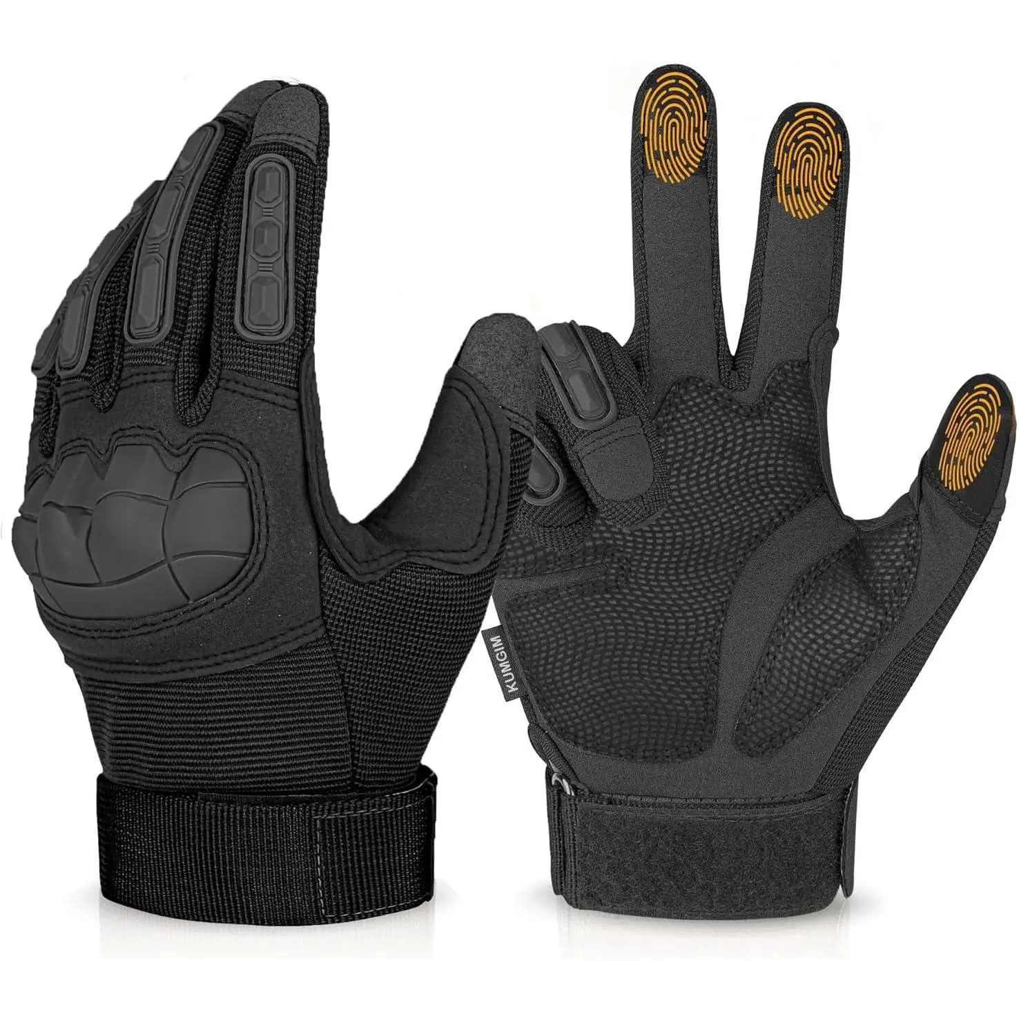 Tactical Gloves for Men Women, Motorcycle Gloves Touchscreen Airsoft Hunting Shooting Glove Black Tan for Outdoor Paintball Work Motorcycle Climbing Survival Training