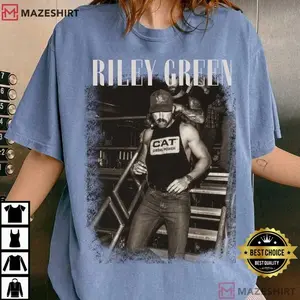 Vintage Riley Green Concert Nashville Country Music Comfort Colors T-Shirt J5H2F