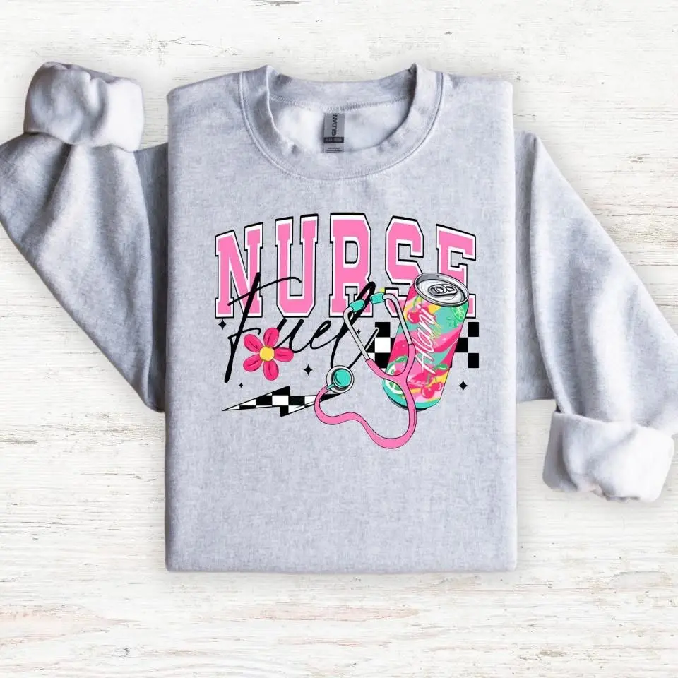 Womens Grey Gildan Sweatshirt
