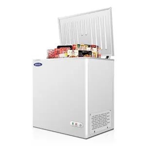 ORIKOOL Chest Freezer 5.0 Cu.ft Solid Top Commercial Deep Chest Freezers with Lockable Stay-Open Lid Painted for Back-of-House Bulk Storage