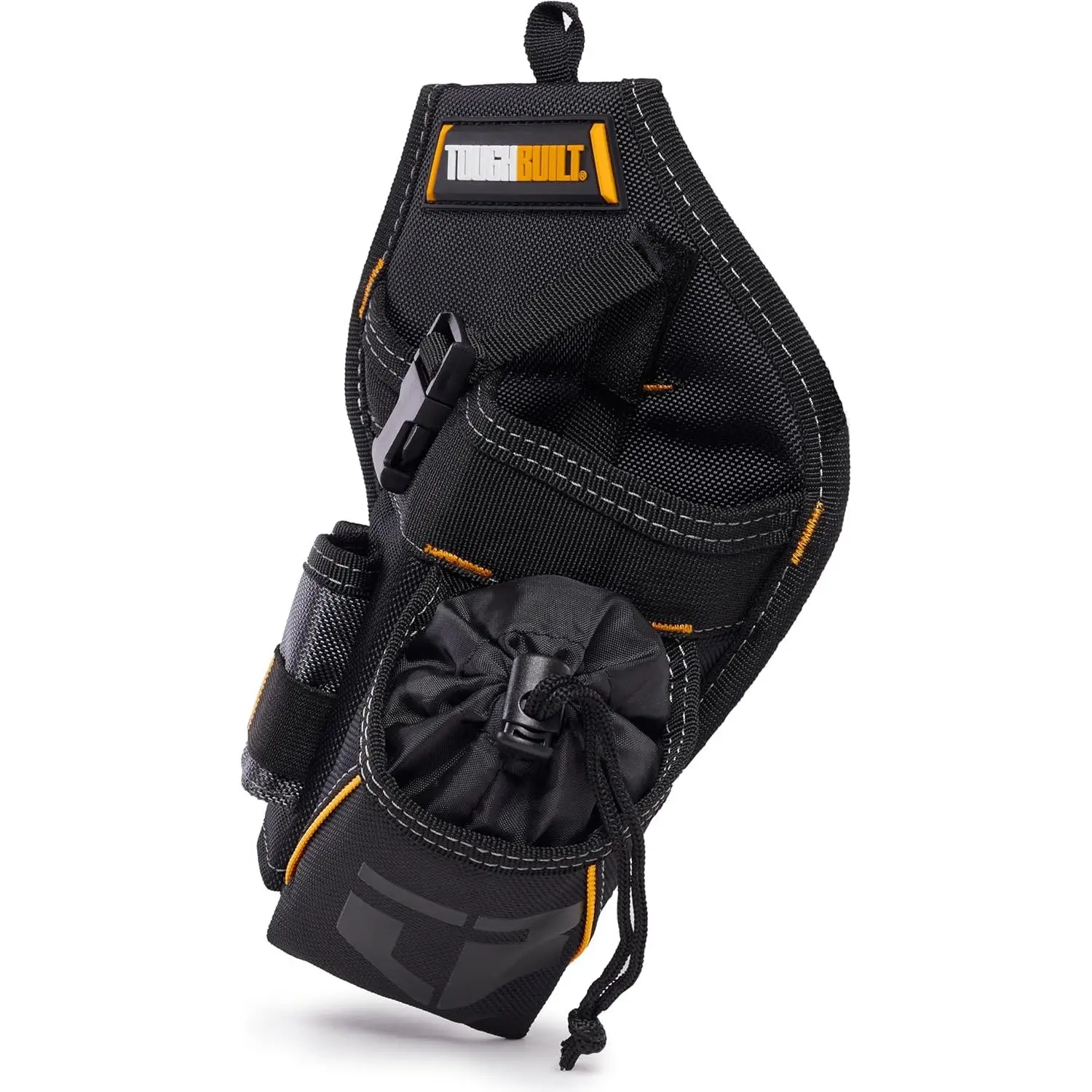ToughBuilt Drill Holster Heavy-Duty Tool Holster with Cliptech Hub Adjustable Safety Strap Bit Pockets Rugged 1680D Reinforced Construction for Secure Drill Storage on the Jobsite