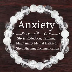 GADASLUY Handcrafted Bracelet with 8mm Cat's Eye & Clear Stones Lovers Accessory Perfect Valentine's Day Jewelry Gift for Moms Women Loved Ones Friends And Family Unisex Jewelry for Women