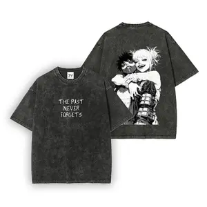 My Hero Academia Dabi & Himiko Toga --Short Sleeve Cotton Unisex Retro wash Tee