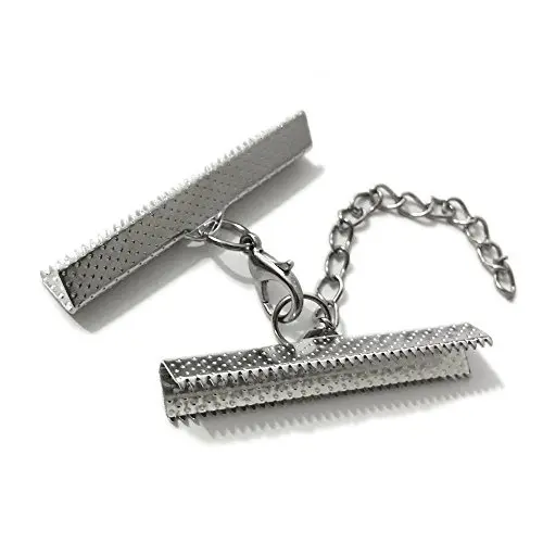 Rhodium Crimp 40mm