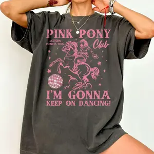 Comfort Colors Pink Pony Club Shirt, Pink Pony Girl Tee, Midwest Princess Tour Shirt, Wlw Shirt, Sapphic Lesbian Shirts