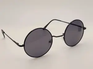Vintage Big Round Spectacle Sunglasses Frame Fashion Hippie Lens