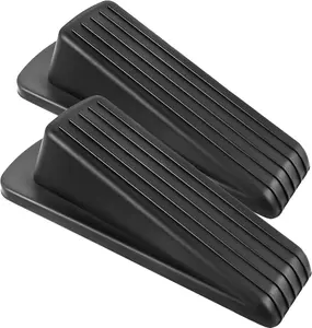 Door Stoppers 2 Pack - Rubber Door Stopper Wedge for Carpet, Heavy Duty Door, Suitable for Various Applications