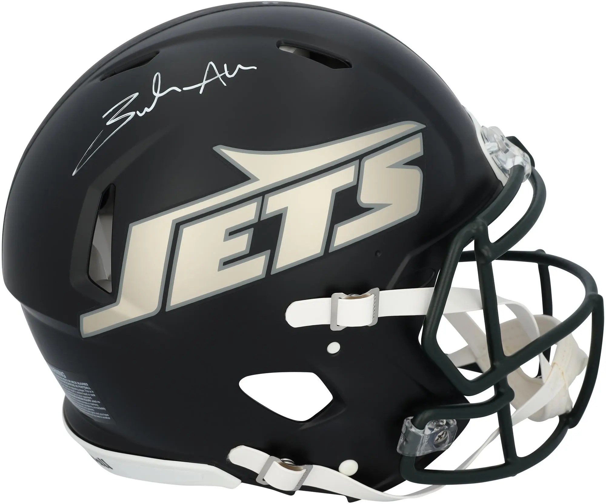Braelon Allen New York Jets Autographed Riddell Rivalry Speed Authentic Helmet - Fanatics Authentic Certified