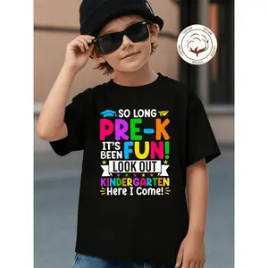So Long Pre-K It'S Been Fun Look Out Kindergarten Here I Come - Colorful Graduation Transition Poster, Vibrant Prek to K Celebration Wall Art for Classroom Decor, School Farewell Card, Commemorative Gift for Kids Parents Teachers