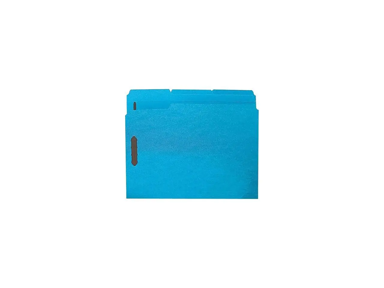 Sparco Fastener Folders w/ 2-Ply Tab 1/3 Ast Tab 50/BX Ltr Blue SP17267