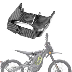 Battery Lock Cover Water Transfer Carbon Fiber Pattern Battery Compartment Left Right Surround for Surron Light Bee X Off-road Electric Bike Motorcycle Accessories Sur-ron Parts for Segway X160 x260