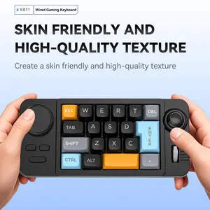 JOMAA Hot-Swappable Programmable 19 Keys Wired Mechanical Keyboard with Joystick Number Keypad for Windows Laptop Computer