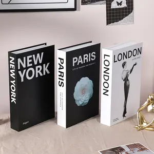 Modern Minimalist Nordic Style Foldable Fake Book Photography Prop Decoration, Soft Furnishing Sample Board, Realistic Book Set, Home Decor Accessory, Living Room Decor