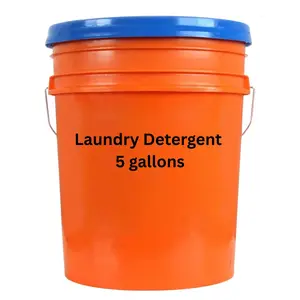 5 Gallon Liquid Laundry Detergent 6X Platinum for All Machine Types Up to 640 Loads Sport Odor & Stain Remover Economical Bulk Size