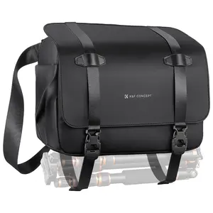 K&F CONCEPT Waterproof Camera Sling Bag - Adjustable, Personalized Crossbody Shoulder Bag with Tripod Holder for DSLR/SLR/Mirrorless Cameras, Umbrella, Tablet & Photographer Equipment