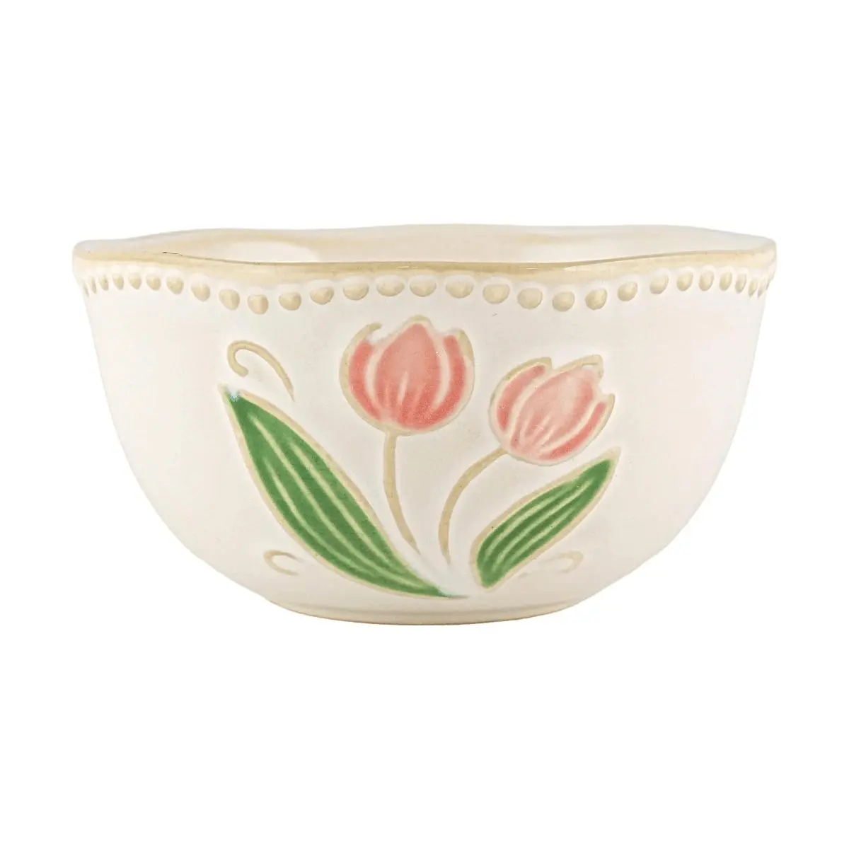 GLAZE STORY 4.7" Tulip "Kiln Change" Glaze Rice Bowl - Artistic Ceramic Tableware, Unique Handmade Design