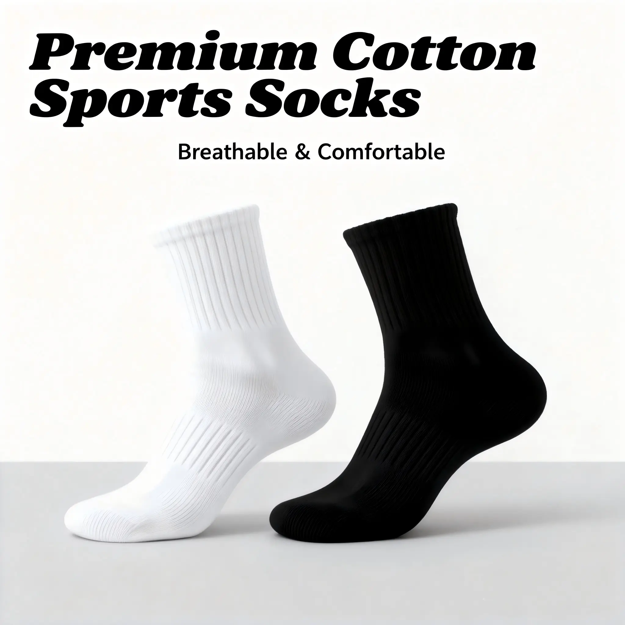 Unisex Heat-Wicking Sports Socks (5 Pairs) - Ankle Cut, Breathable Mesh Sole, Ribbed Cuffs, Lightweight, Moisture-Wicking, Comfortable for Sports & Everyday Wear, Black & White