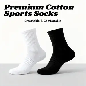5 Pair of athletic socks, suitable for both men and women, perfect for sports and everyday wear – featuring a breathable mesh sole, ribbed cuffs, and a lightweight design – available in black and white. Moisture-Wicking Ankle Cut Low Youth Unisex Comfort