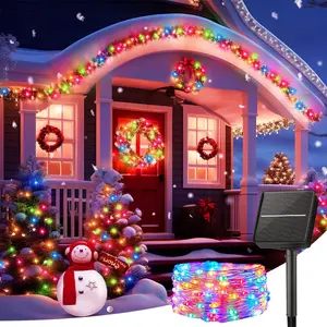 Solar String Lights Tube with 300 LED Beads, Ambient Led Lighting, 8 Lighting Modes, Perfect for DIY Decoration, Garden, Patio, Wedding, Christmas Decorations
