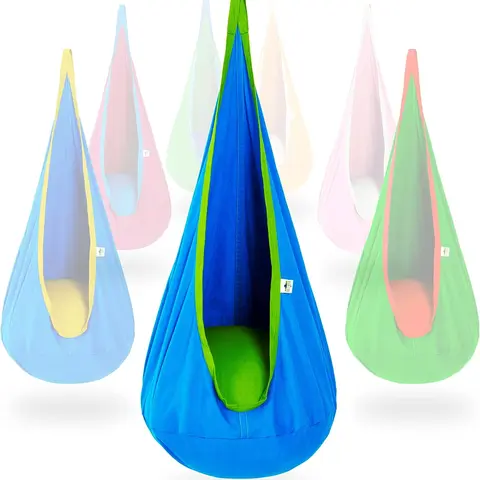 【Stand NOT Included】Christmas Gift,Pod Swing with Inflatable Pillow, Hanging Hammock Swing for Indoor & Outdoor, Sensory Chair,Children's Gift,Kid's Gift