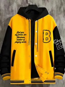 Men's Sportswear Baseball Jacket, New York Series, Number 23 Print, Hip-Hop Style, All Seasons, Fitted, Comfortable Stretch Fabric