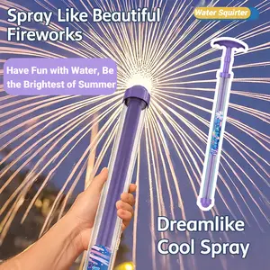 Versatile Water Blaster Guns, Firework-Inspired Design, Squirt with Retractable Design, Pressure with Interactive Action, multi-hole large sprinkler head, Summer Gear, Party Activity for Indoor Outdoor Beach Backyard Garden Fun