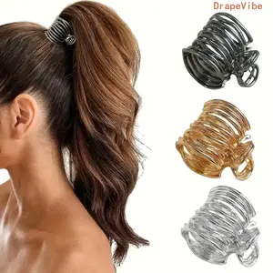Luxury Metal Hair Accessory, Stylish Hair Clip For Creating Ponytails And Buns In Daily Hairstyling