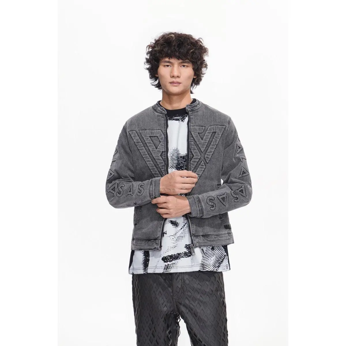 Women's Classic Oversized Vintage Grey Wash Cotton Denim Jacket - Button-Front, Chest Pockets, Long Sleeve, Casual Streetwear Tops, Hang Dry Coat, Coats, Loose-Fitting, Cold Wash
