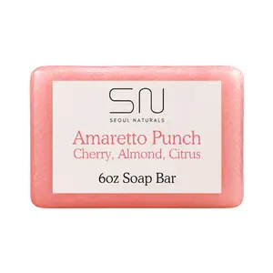 Seoul Naturals Amaretto Punch Soap Bar, Almond Cherry Citrus, k beauty, 6 oz