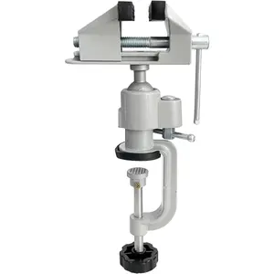 3" Table Vise Swivel Bench Vise Tabletop Clamp Vice Tilts Rotate 360° for Woodworking Crafting Jewelry Hobby Model
