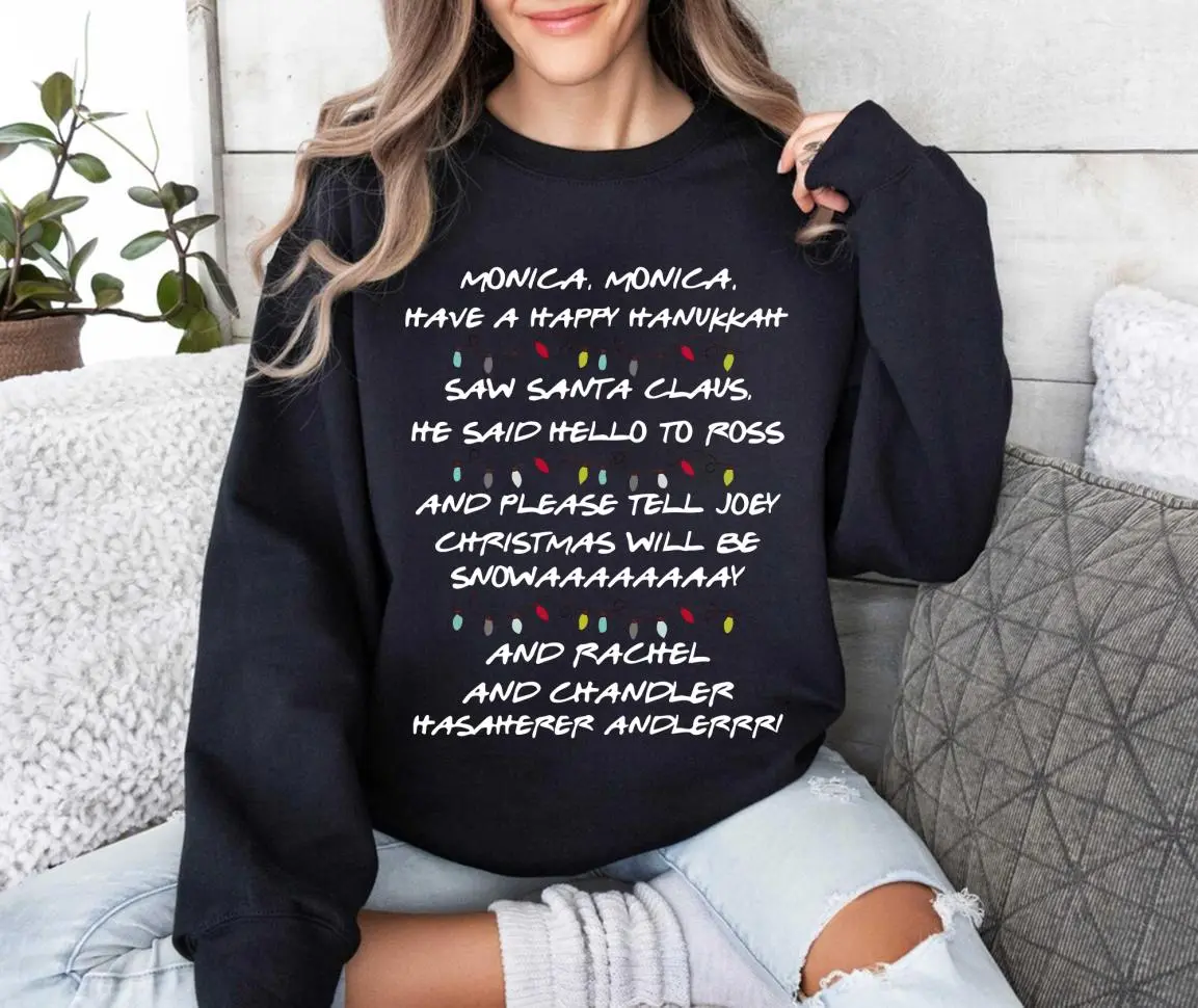 Friends Christmas T-shirt, Sweatshirt, Hoodie, Phoebe's SongChristmas Party Shirts, for Men and Women, Graphic Tee