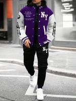 Purple White Black