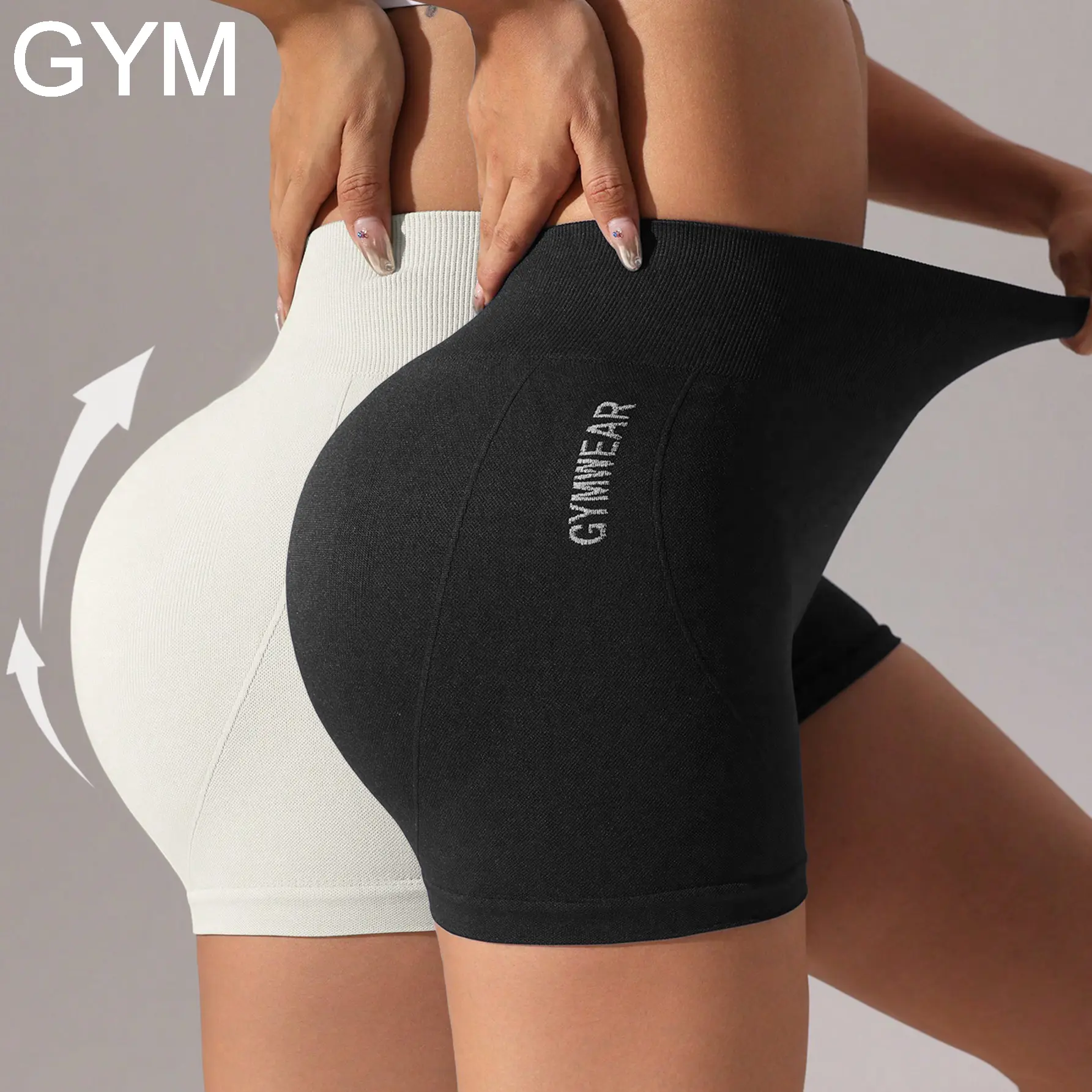 Clearance sale!!1/3/6-Pieces High Waist Tummy Control Side-Ribbed Butt-Lifting Seamless ShortsYoga Shorts Scrunch Bum Gym Shorts Workout Biker Short Stretch Fitness Clothing Hidden Scrunch Butt lifting Shorts  gladiator shorts