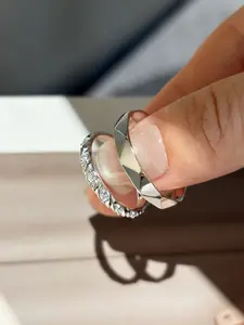 Floral CZ Promise Rings Set-Flower