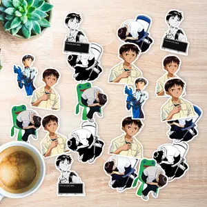 Stickers Pack 20 Pcs Neon Car Waterproof Evangelion Bike Vinyl Ikari Bottle Water Genesis Aesthetic Shinji Guitar Anime Laptop Bumper Skateboard Luggage Colorful
