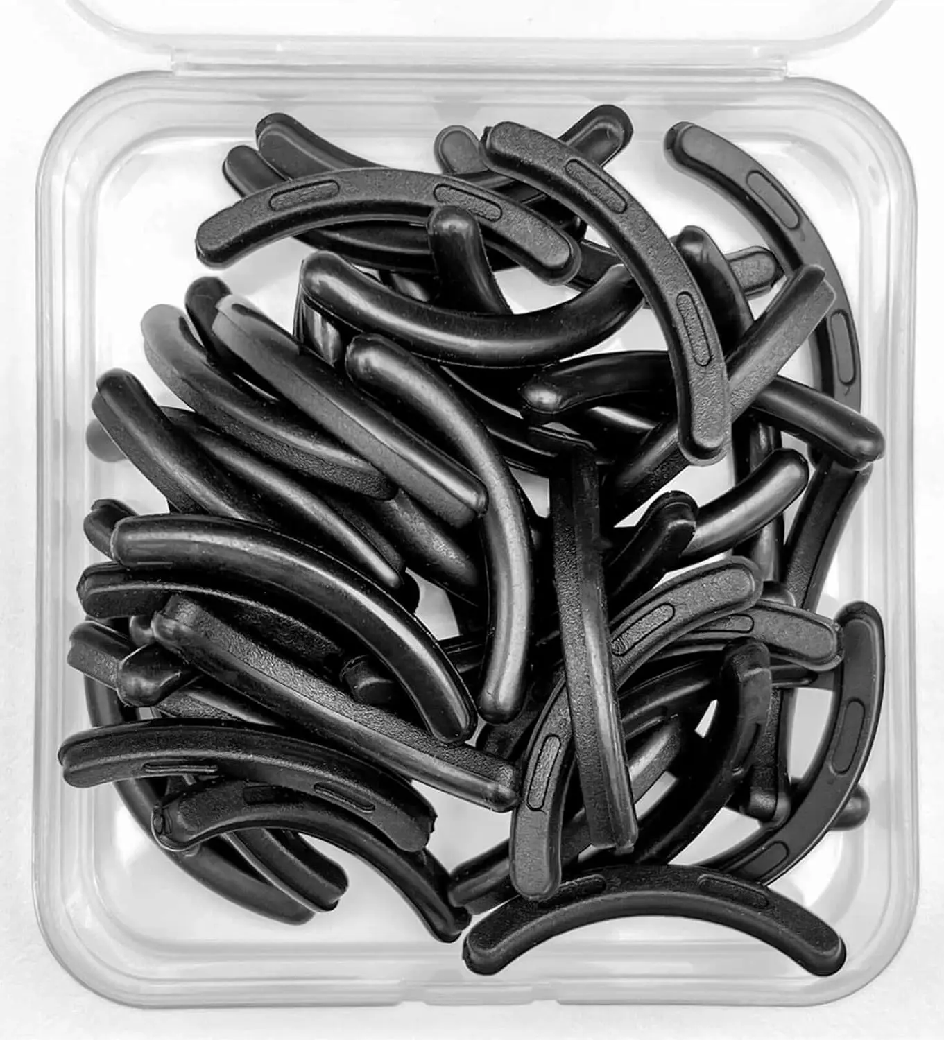 Eyelash Curler Refills, 80 Pcs Eyelash Curler Pads, Silicone Rubber Eye Lash Curler Refills for Universal Eyelash Curlers (Black)