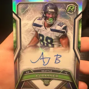 2024 Topps Resurgence AJ Barner Refractor Rookie Autograph