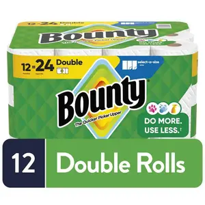 White, Select-A-Size Paper Towel Roll (12 Double Rolls) White, Select-A-Size Paper Towel Roll (12 Double Rolls)