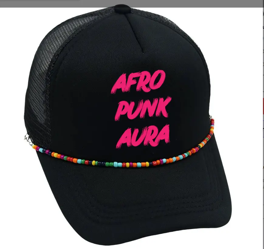 Afro Punk Aura Trucker-Black Spasm