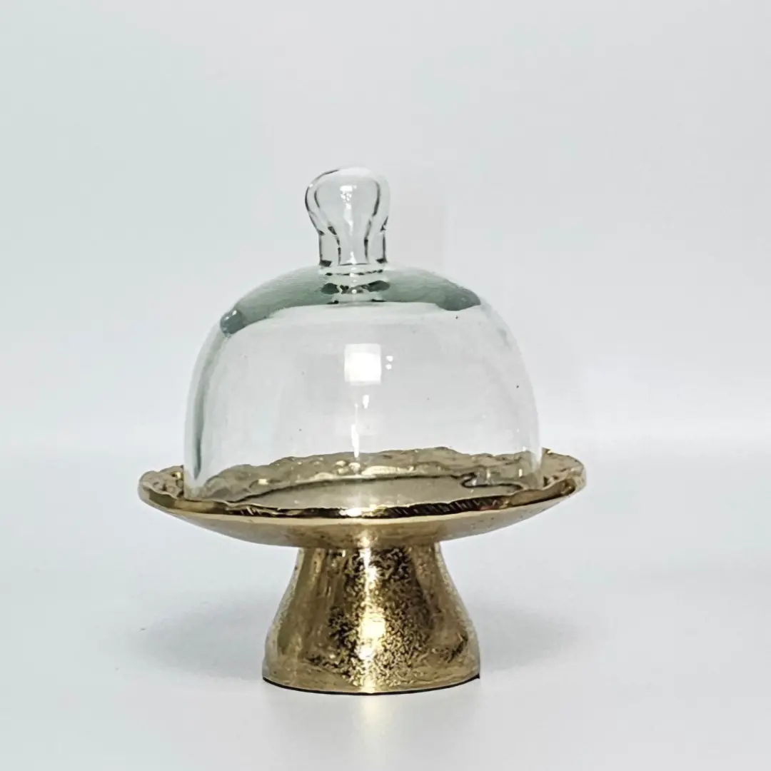 Small Brassie Bronze Bella Cloche Dome – Luxury Decorative Display for Keepsakes, Centerpieces, and Home Décor