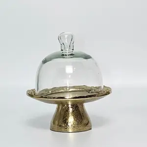 Small Brassie Bronze Bella Cloche Dome – Luxury Decorative Display for Keepsakes, Centerpieces, and Home Décor