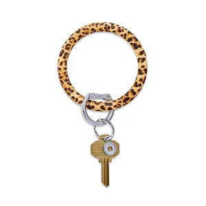 OVENTURE Silicone Big O® Key Ring - Cheetah Design with Key Clip Attachment