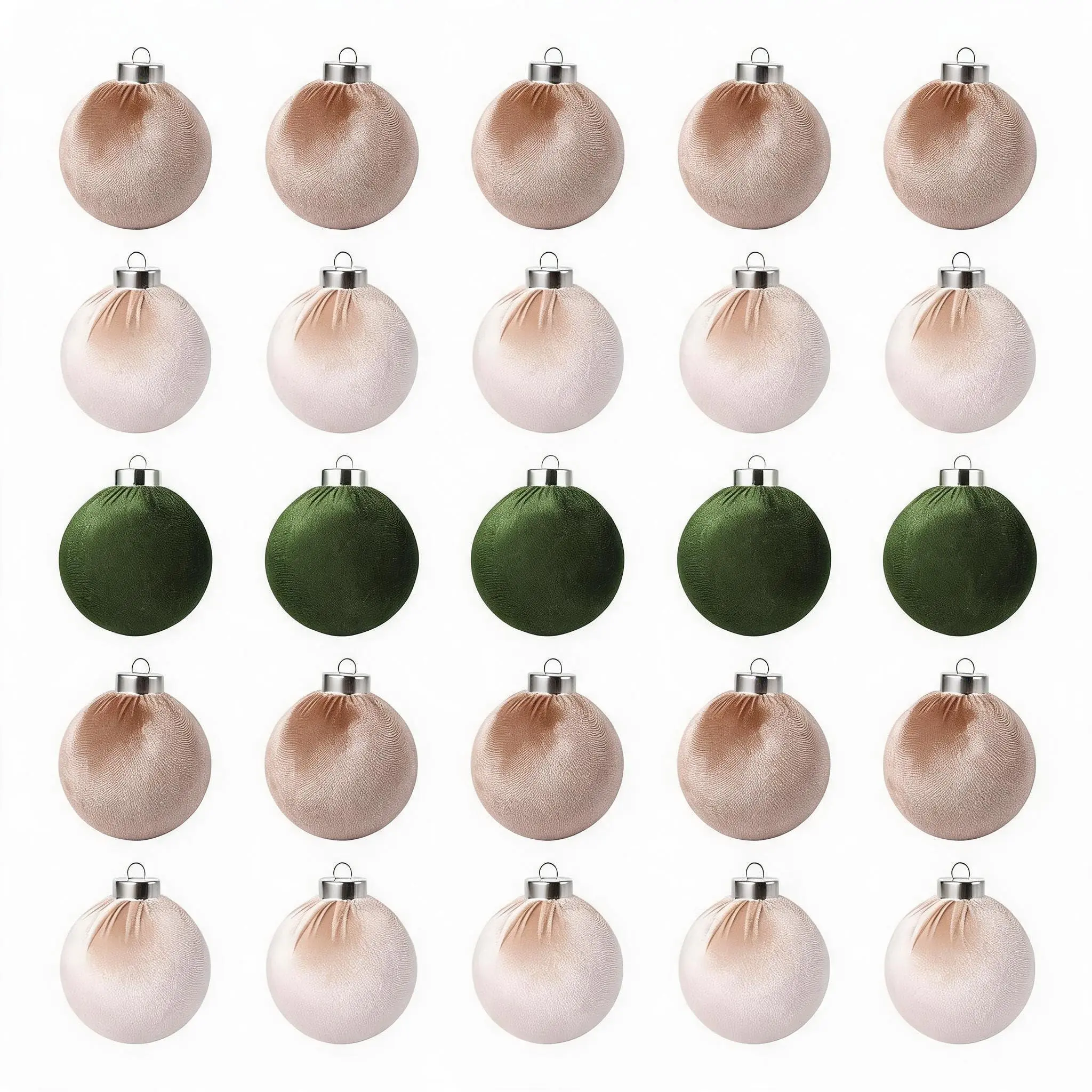 GARVEE Shatterproof Soft Christmas Ball Ornaments Set – 25 Pack 3.15 Inch Flocked Plastic Holiday Tree Decorations – Elegant, Durable Baubles for Xmas Tree, Home, Party, Wreath, Mantel – Green