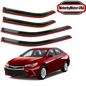 Window Visor Sun Rain Guards for 2012-2017 Toyota Camry High-Quality Acrylic Smoke Tint Easy Installation Weather-Resistant Car Accessories dark  feminine car accessories Rear Bumper Diffuser Kit Rotating Long Wash Toyota Corolla Sedan Window Visors